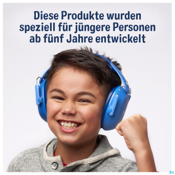 3m kids plus casque a/bruit enfants bleu