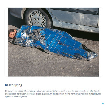 Couverture isothermique doree argent 150x210cm  25