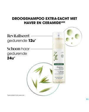 Klorane capil.sh sec lait avoine&cera.spray50ml nf