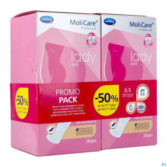 Molicare premium lady pad 0,5 drop  2x28 promopack