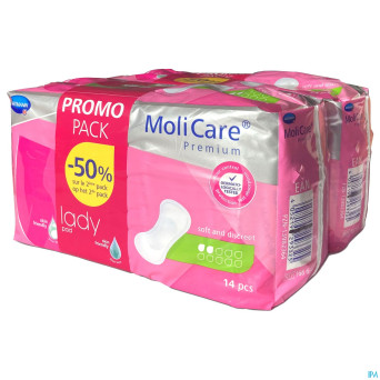 Molicare premium lady pad 2 drops   2x14 promopack
