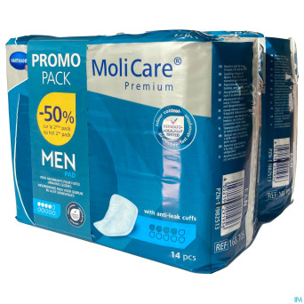 Molicare premium men pad 4 drops    2x14 promopack