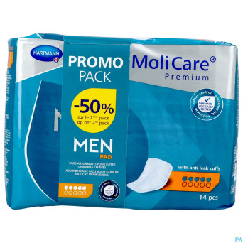 Molicare premium men pad 5 drops    2x14 promopack
