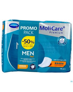 Molicare premium men pad 5 drops    2x14 promopack