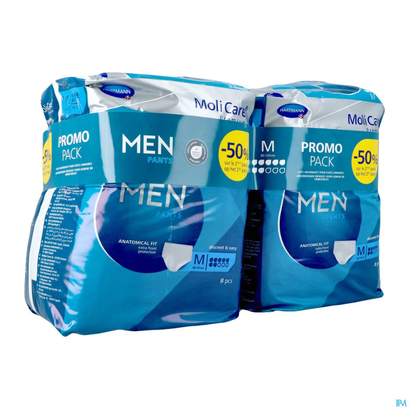 Molicare premium men pants 7 drops m 2x8 promopack