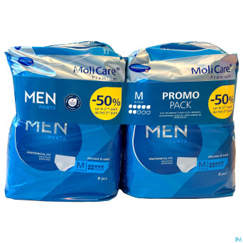Molicare premium men pants 7 drops m 2x8 promopack