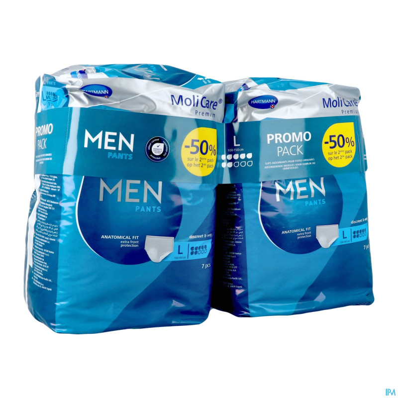 Molicare premium men pants 7 drops l 2x7 promopack