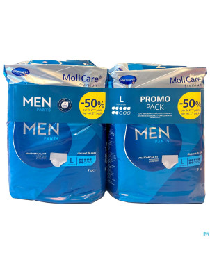 Molicare premium men pants 7 drops l 2x7 promopack