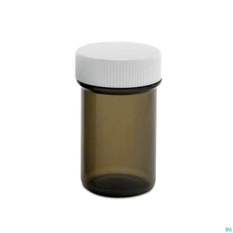 Flacon gelules fume avec couvercle 20ml 20    pch