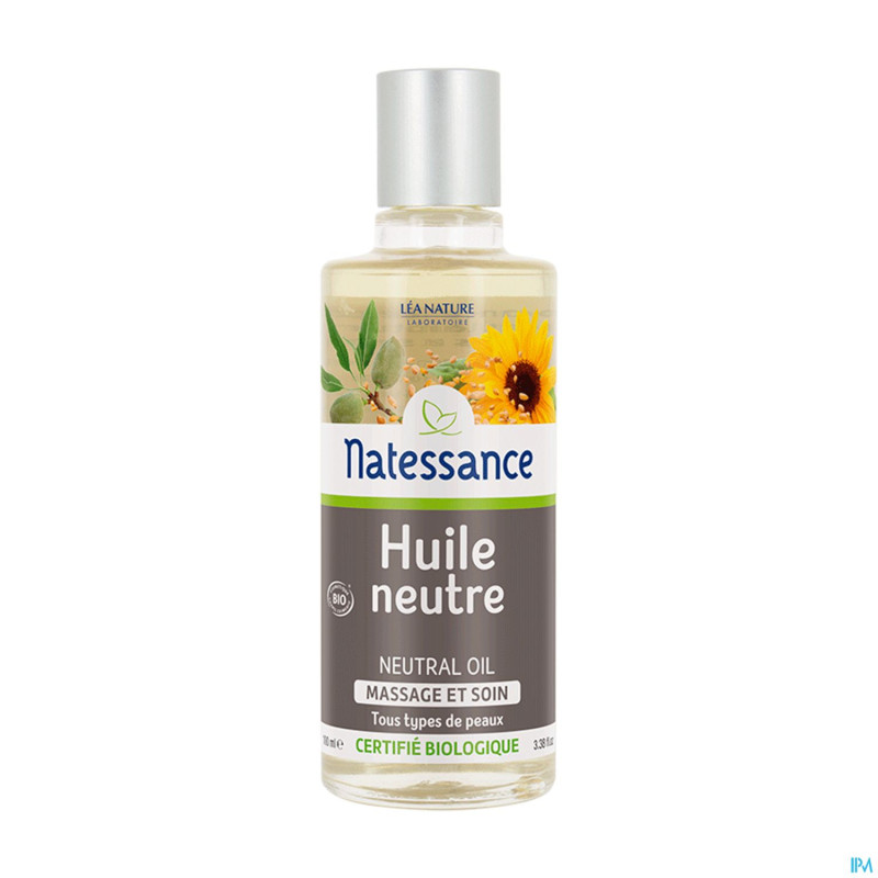 Natessance 100% bio neutre huile massage    100ml