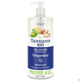 Natessance gel douche stimulant ging. cosmebio  1l