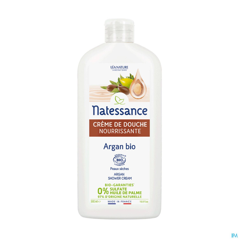 Natessance creme douche argan fleur orang.bio500ml