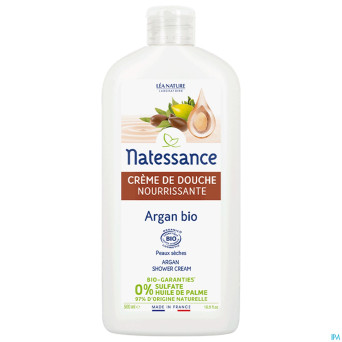Natessance creme douche argan fleur orang.bio500ml