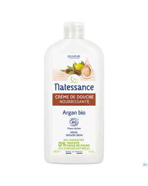 Natessance creme douche argan fleur orang.bio500ml
