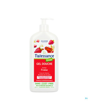 Natessance gel douche kids vanille-fraise    500ml