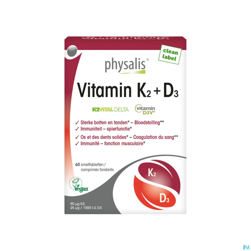 Physalis vitamin k2 + d3    comp 60