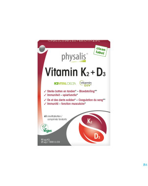 Physalis vitamin k2 + d3    comp 60