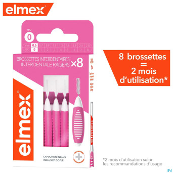 Elmex set brossettes interdentaires iso 0 0,6mm 8