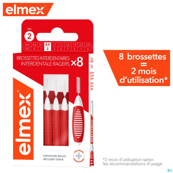 Elmex set brossettes interdentaires iso 2 0,9mm 8