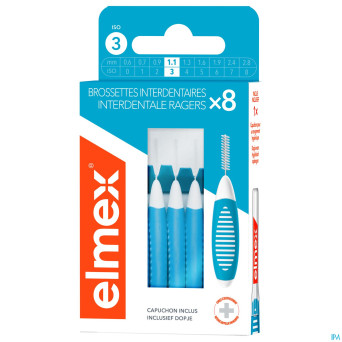 Elmex set brossettes interdentaires iso 3 1,1mm 8