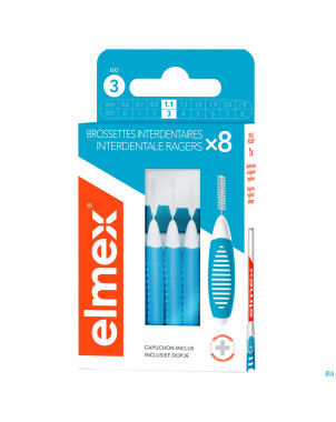 Elmex set brossettes interdentaires iso 3 1,1mm 8