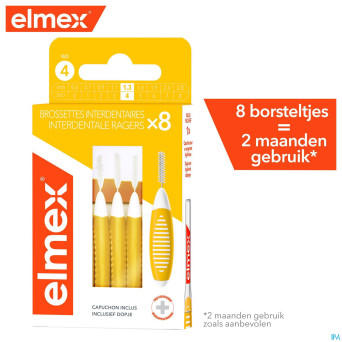 Elmex set brossettes interdentaires iso 4 1,3mm 8