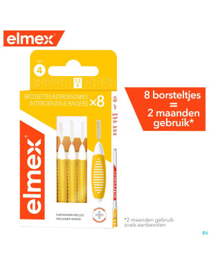 Elmex set brossettes interdentaires iso 4 1,3mm 8