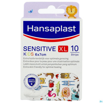 Hansaplast sensitive kids xl    6x7cm strips 10