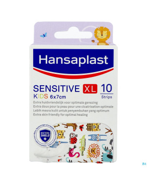 Hansaplast sensitive kids xl    6x7cm strips 10