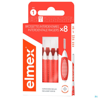 Elmex set brossettes interdentaires iso 1 0,7mm 8