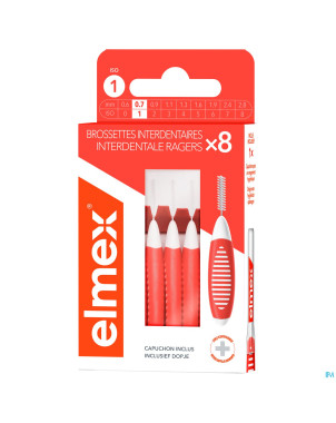 Elmex set brossettes interdentaires iso 1 0,7mm 8