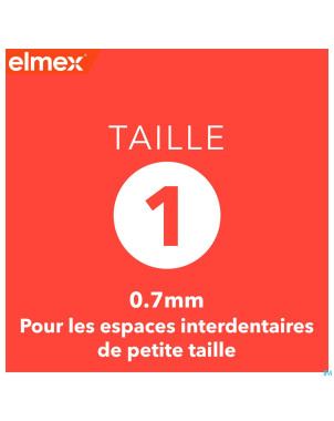 Elmex set brossettes interdentaires iso 1 0,7mm 8