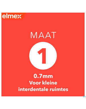 Elmex set brossettes interdentaires iso 1 0,7mm 8