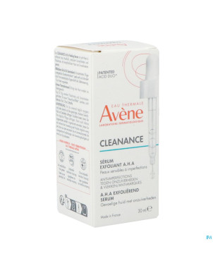 Avene cleanance serum exfoliant a.h.a 30ml
