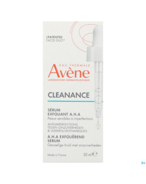 Avene cleanance serum exfoliant a.h.a 30ml