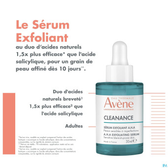 Avene cleanance serum exfoliant a.h.a 30ml