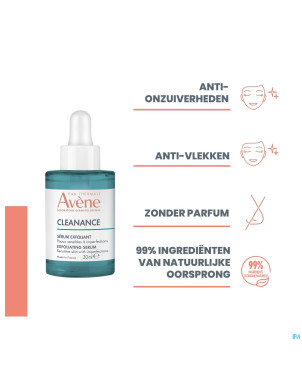 Avene cleanance serum exfoliant a.h.a 30ml