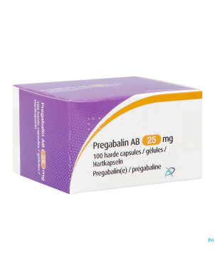 Pregabaline ab 25mg caps dur 100