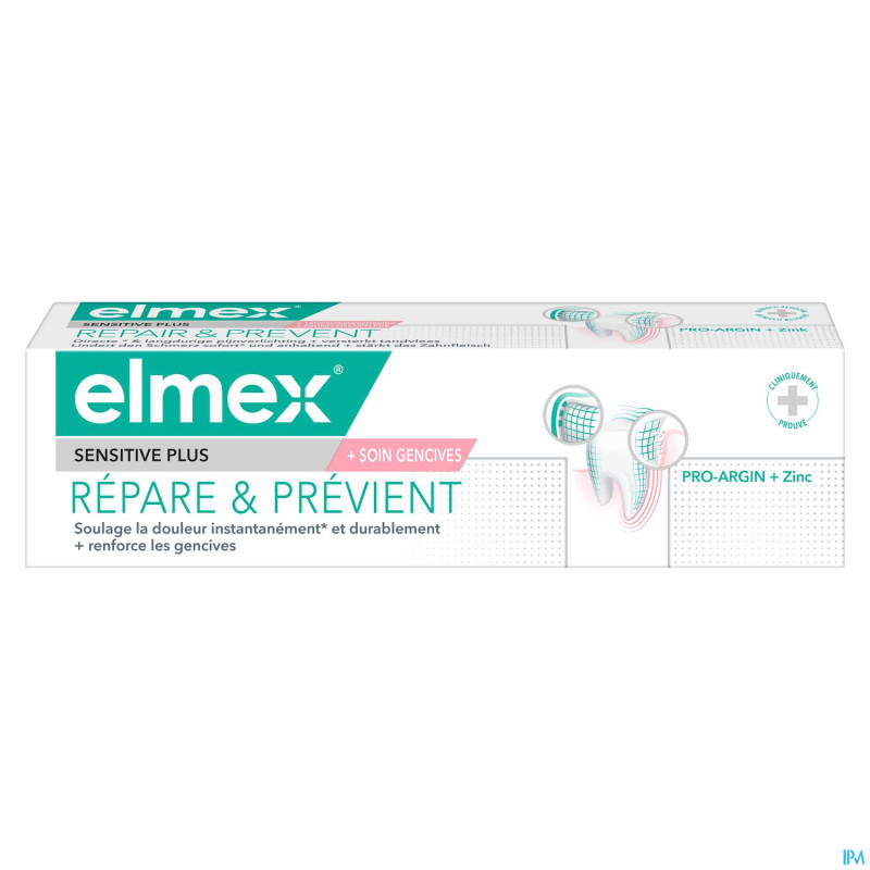 Elmex dentifrice sensi.plus repare&prev.  75ml nf