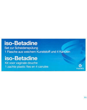 Iso betadine kit injections vaginales    canules 4