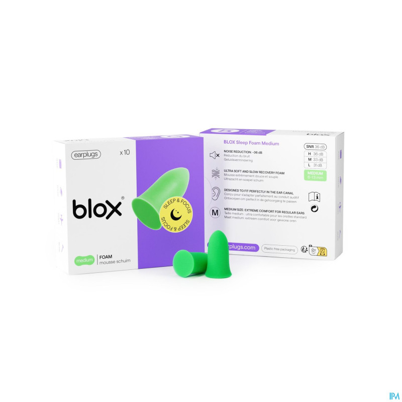 Blox sleep mousse medium vert bouch.oreilles 5