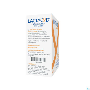 Lactacyd lingettes intimes    10