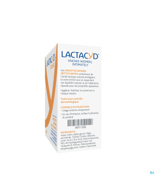 Lactacyd lingettes intimes    10