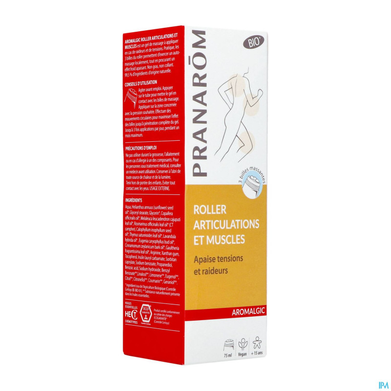 Pranarom aromalgic roll.arti.&muscles bio eco 75ml