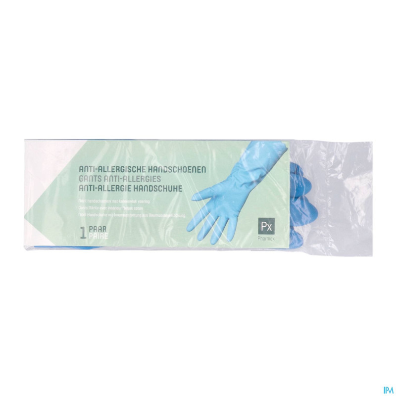 Pharmex gant a/allergie nitrile   s