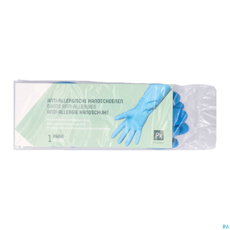 Pharmex gant a/allergie nitrile   l