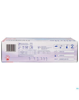 Pharmex gants nitril bleu s/poudre s    100