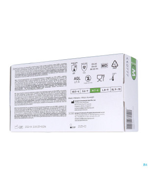 Pharmex gants nitril bleu s/poudre m    100