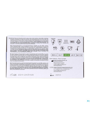 Pharmex gants nitril bleu s/poudre m    100