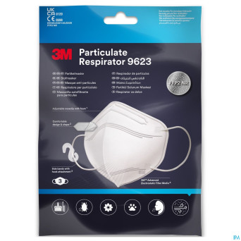 Nexcare 3m masque a/particules 9623 ffp2 noir    3